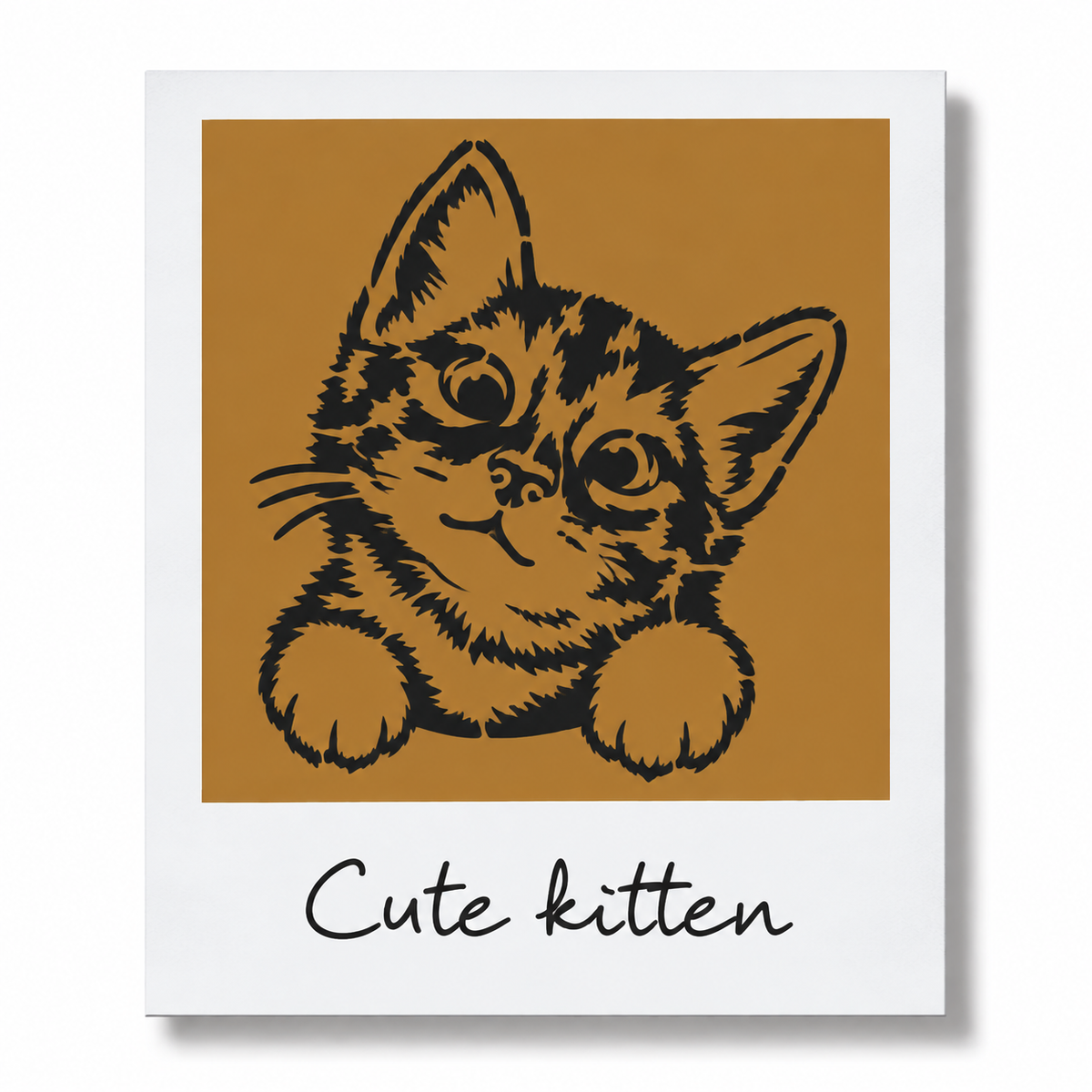 Cute Kitten LatteShot desen kartı