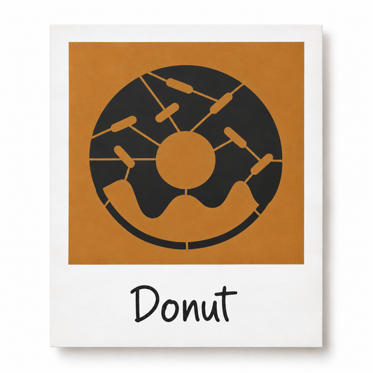 Donut LatteShot desen kartı