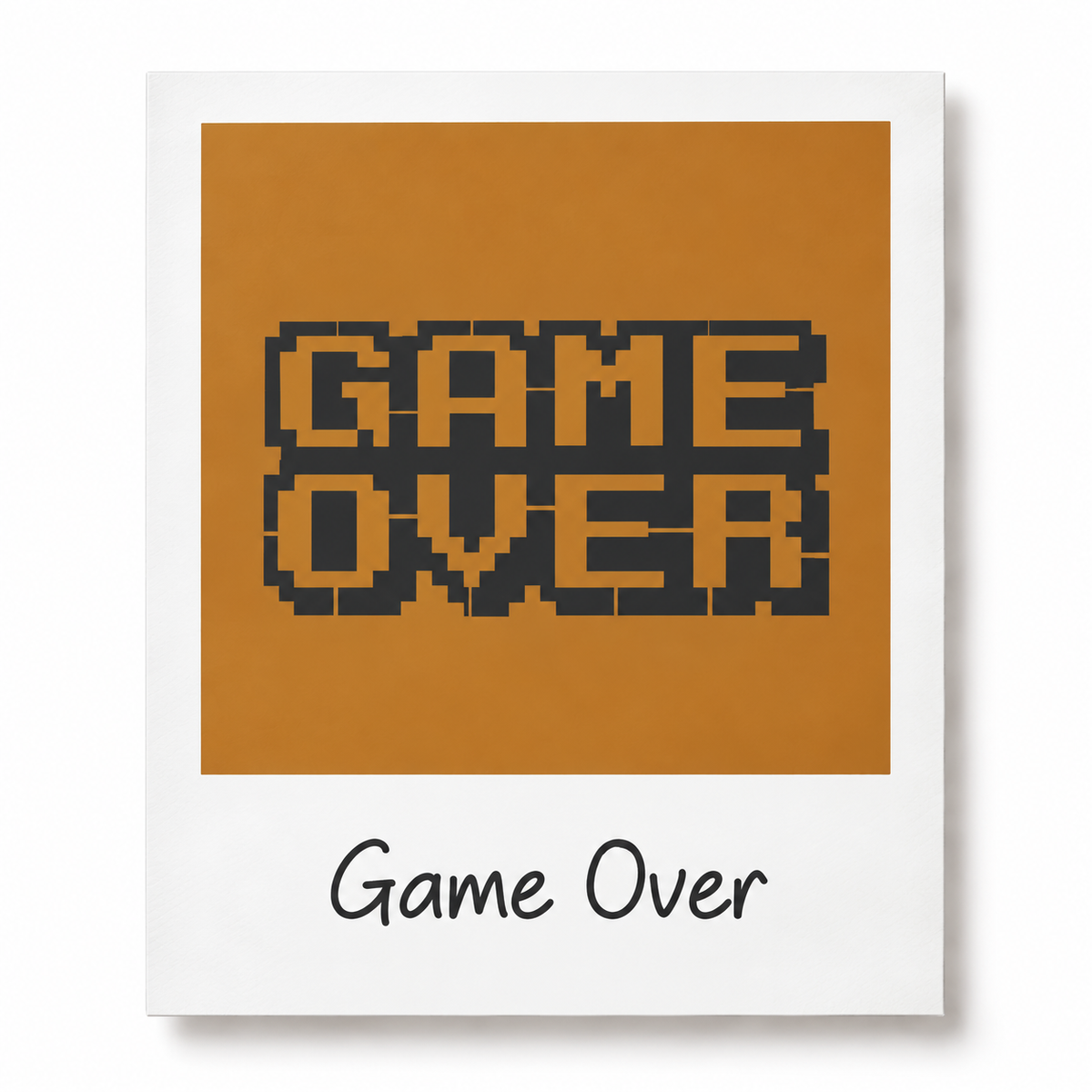 Game Over LatteShot desen kartı